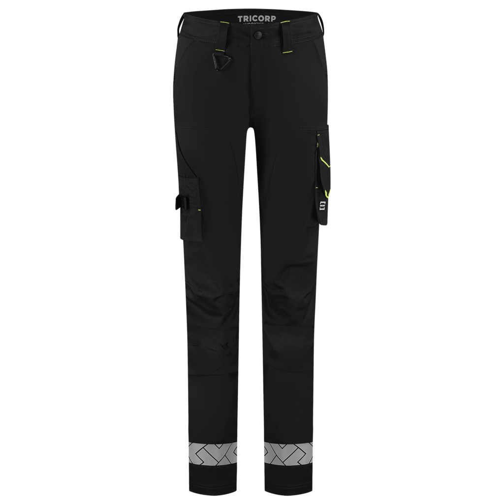 Werkbroek Functional Stretch Reflective Redefined Dames - Black-Fluor Yellow