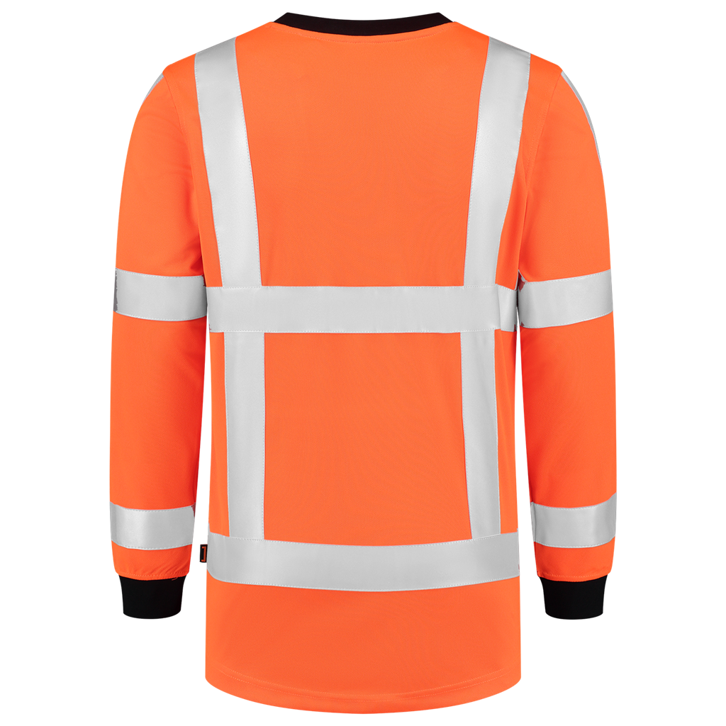 T-shirt RWS Birdseye Lange Mouw - Fluororange