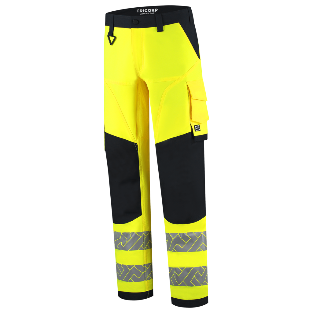 Werkbroek 4-Way Stretch High Vis Redefined Knieversterking - Fluor Yellow Ink