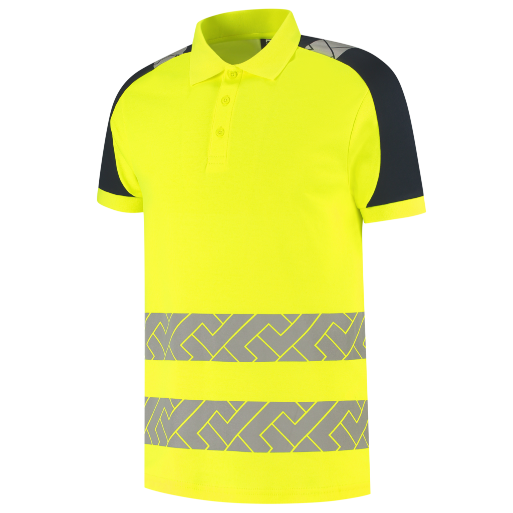 Poloshirt High Vis Redefined Industrieel Wasbaar - FluoryellowInk