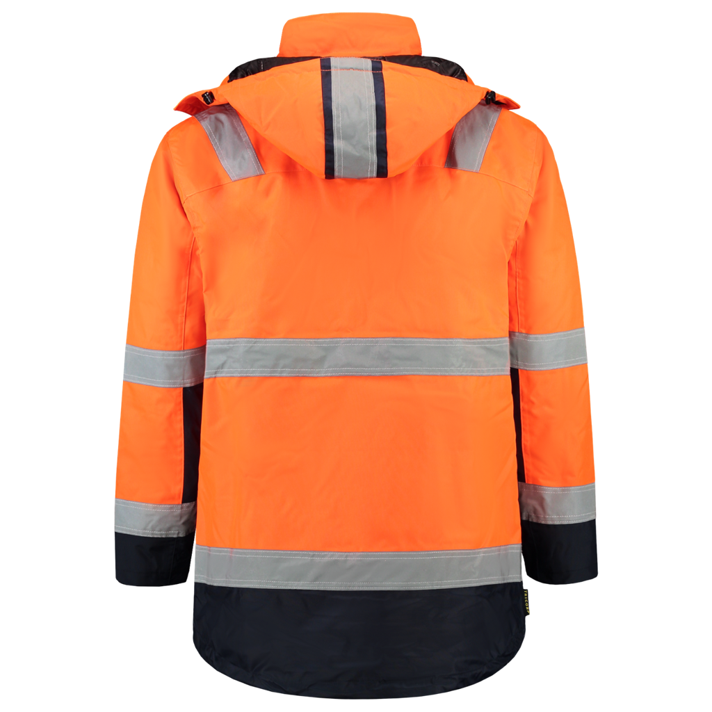Parka ISO20471 Bicolor - Fluor Orange Navy 3