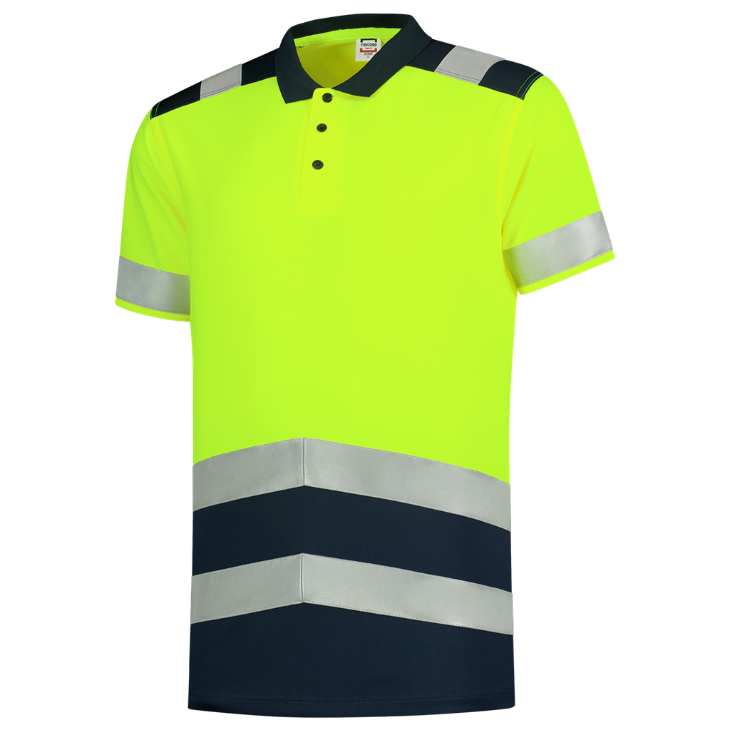 Poloshirt High Vis Bicolor - Fluor Yellow Ink