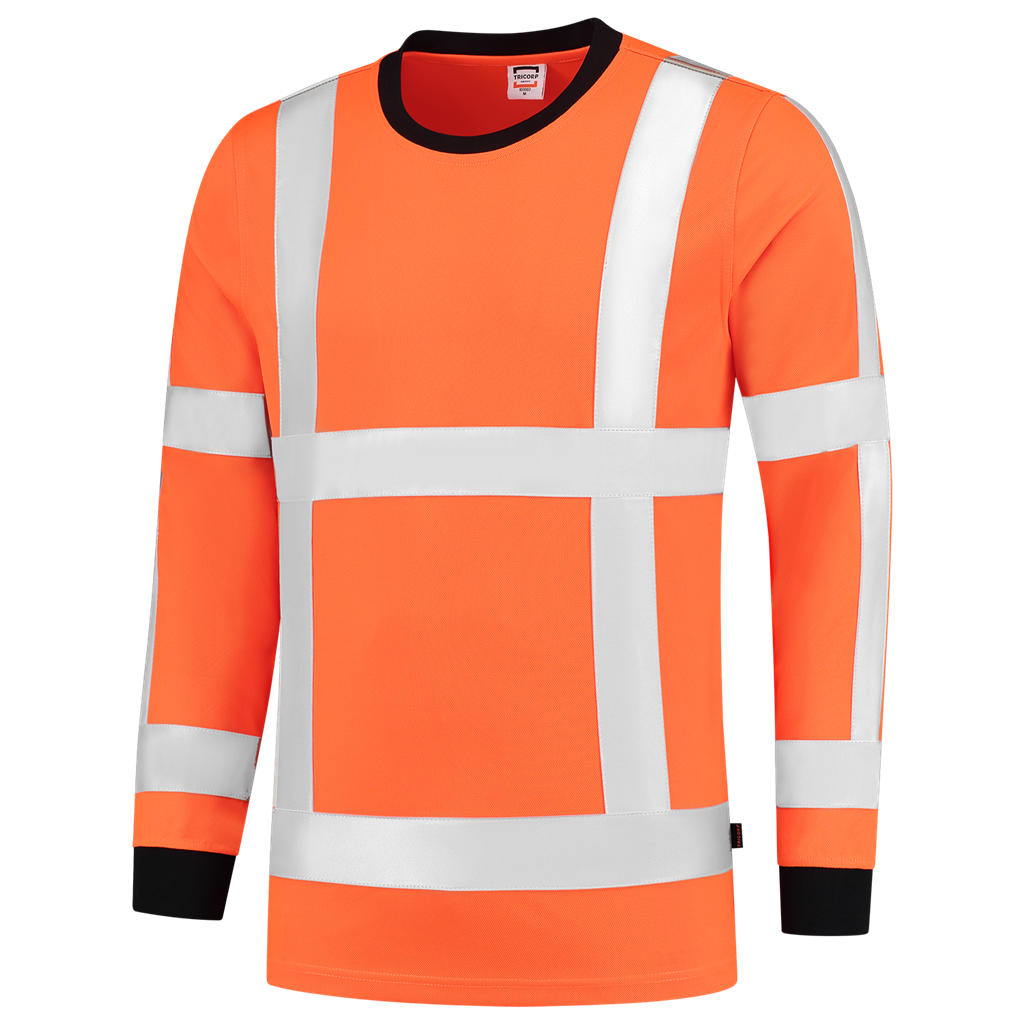 T-shirt RWS Birdseye Lange Mouw - Fluororange
