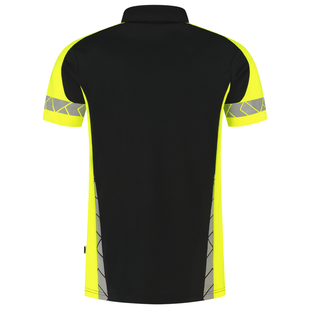 Poloshirt Reflective Redefined - Black Fluor Yellow 3