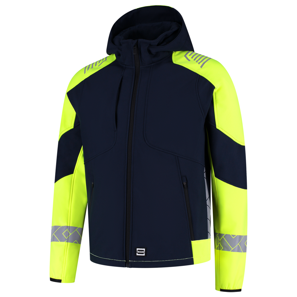 Softshell Capuchon Reflective Redefined - Ink Fluor Yellow