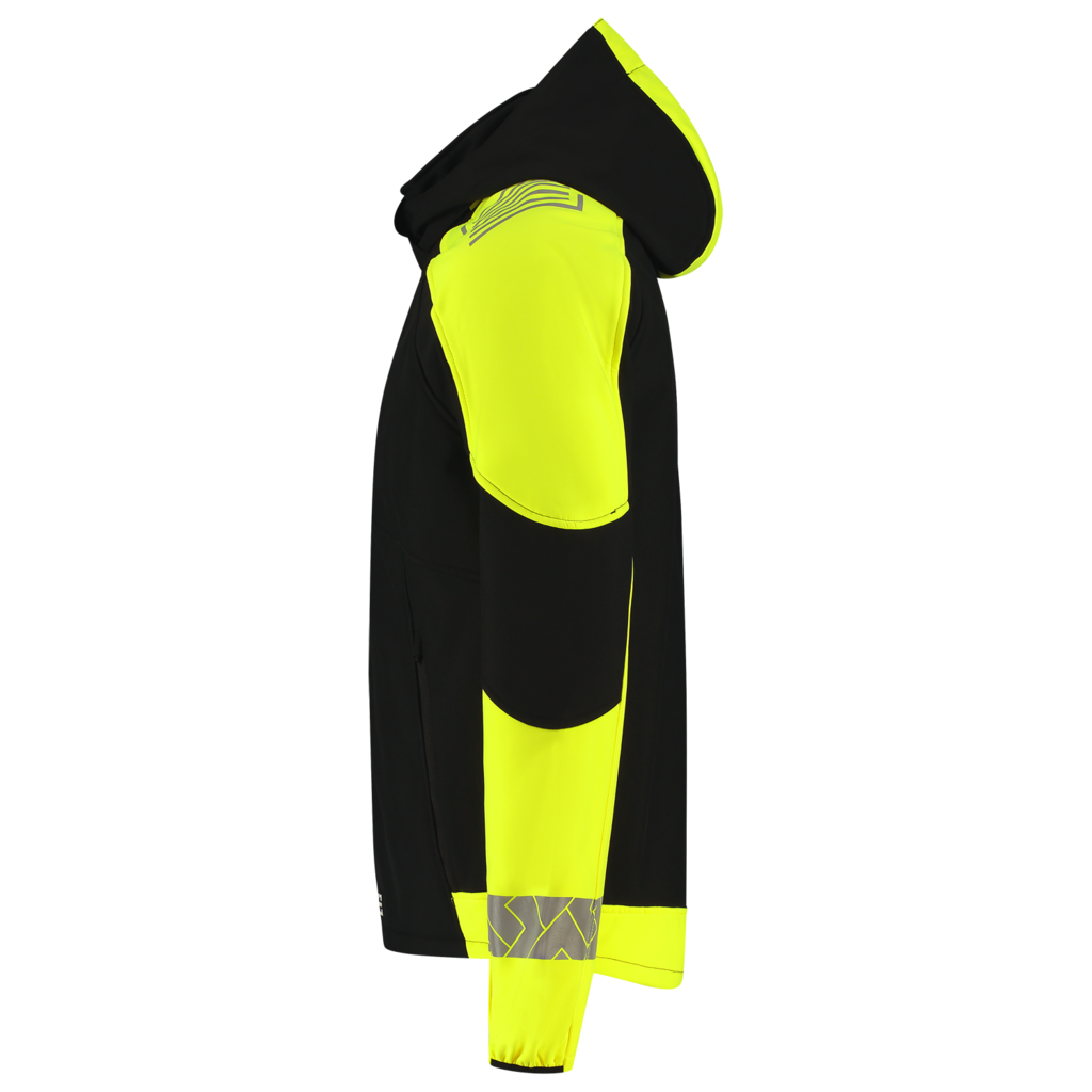 Softshell Capuchon Reflective Redefined - Black Fluor Yellow 4
