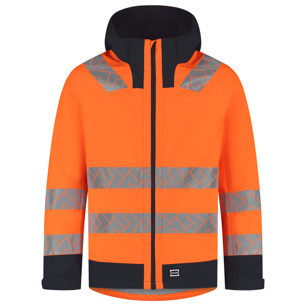 Regenjas Techshell High Vis Redefined - FluororangeInk 2
