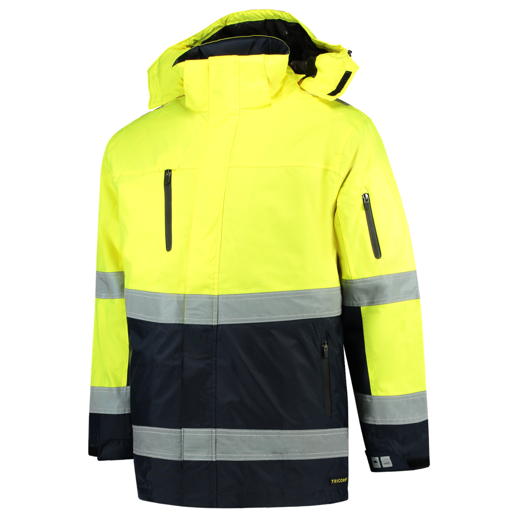 Parka ISO20471 Bicolor - Fluor Yellow Navy