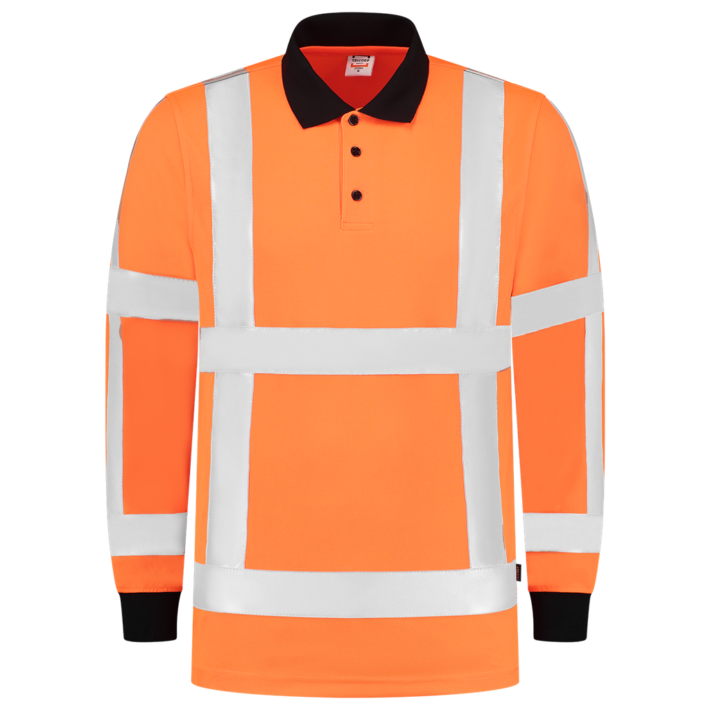 Poloshirt RWS Birdseye Lange Mouw - Fluororange