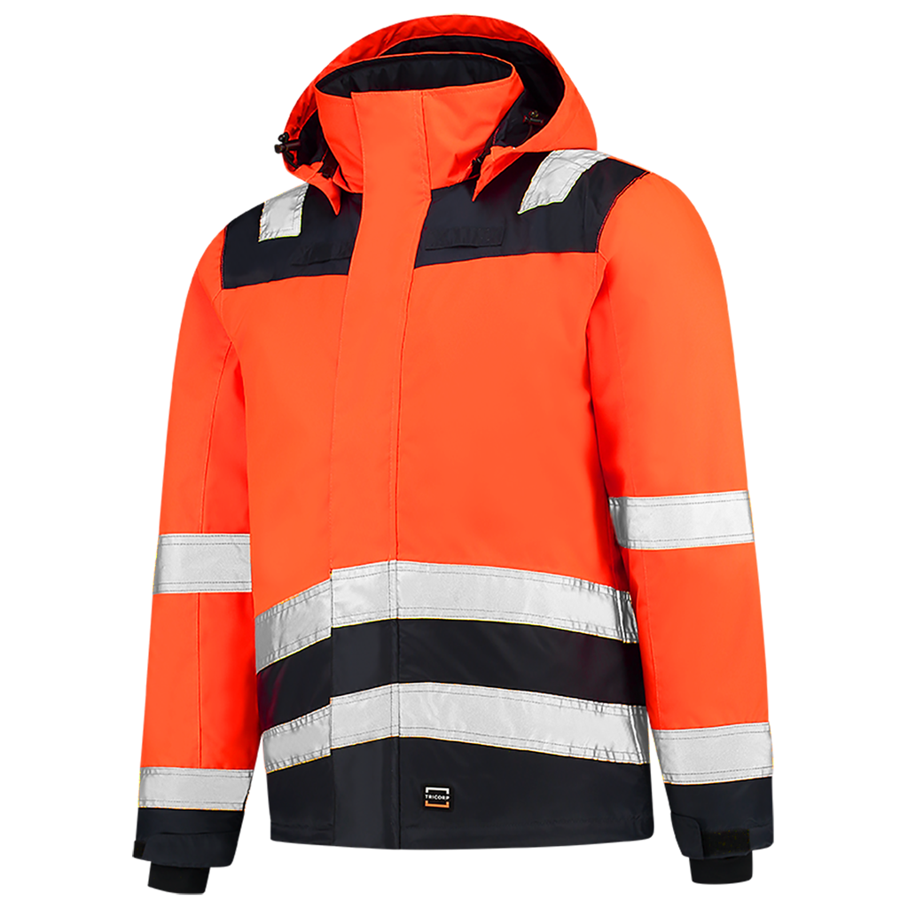 Midi Parka High Vis Bicolor - Fluor Orange Ink