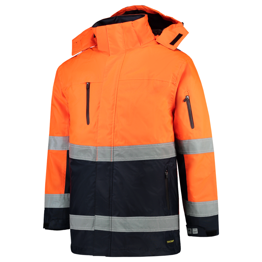 Parka ISO20471 Bicolor - Fluor Orange Navy