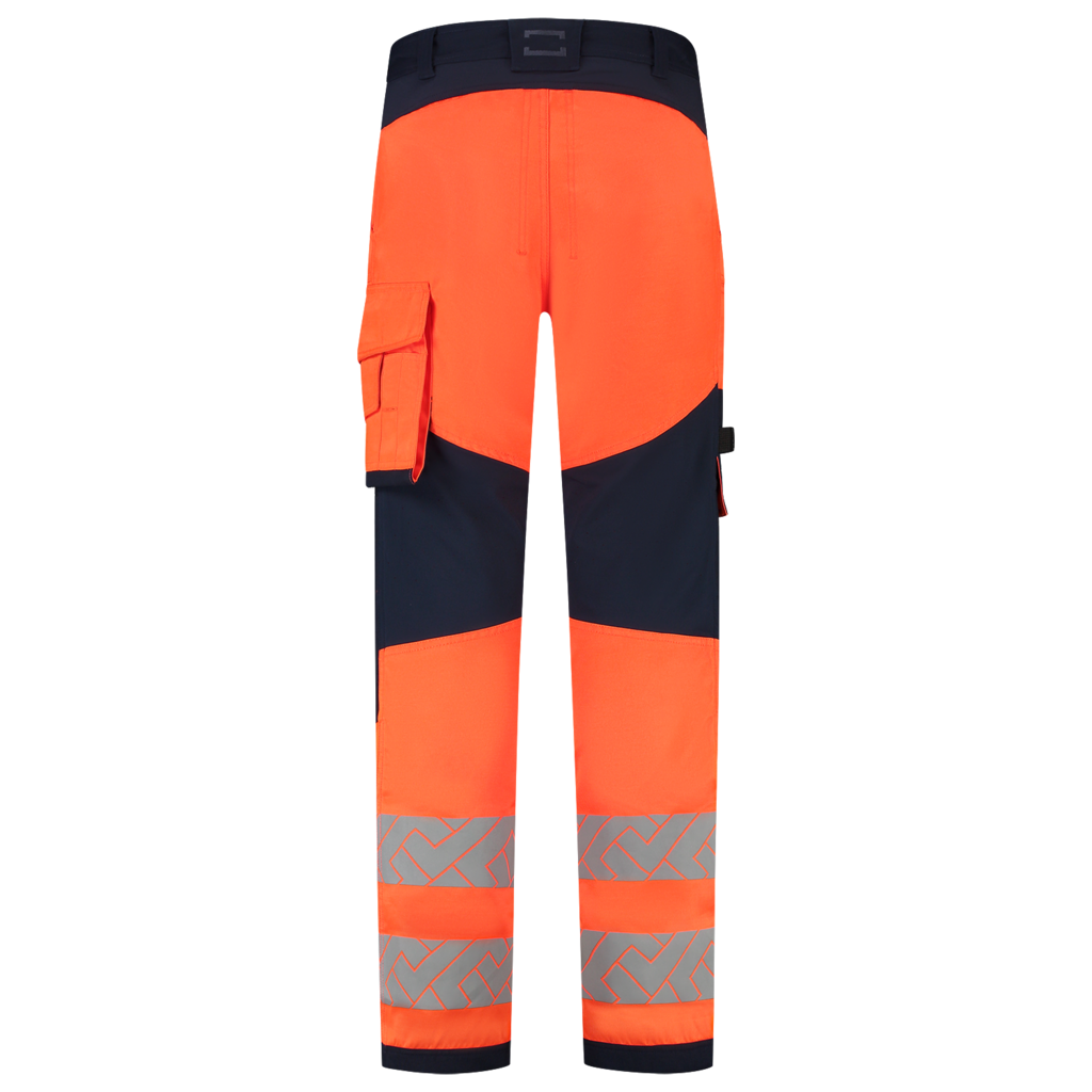 Werkbroek Funct. Stretch High Vis Redefined Knieversterking - Fluor Orange Ink 3