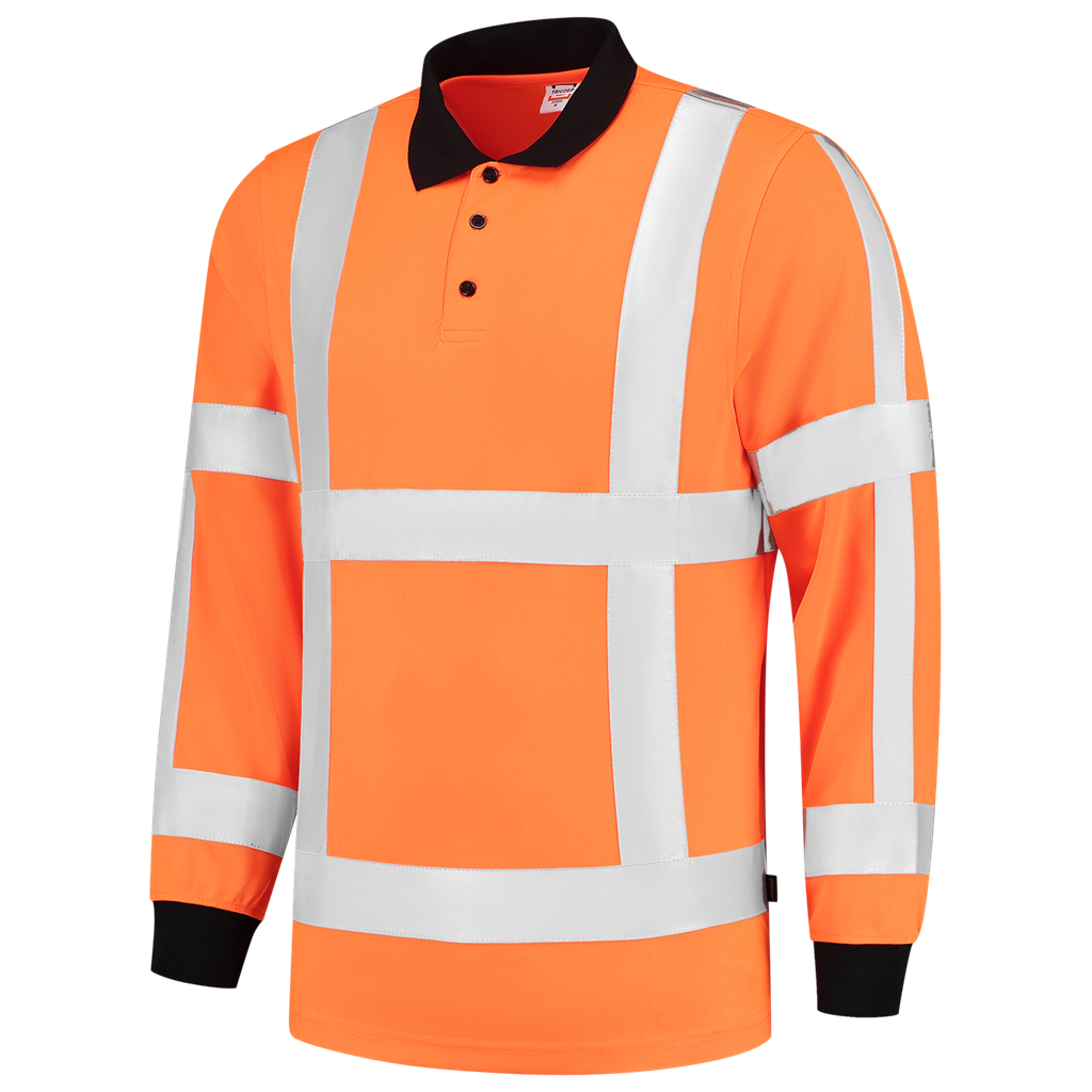Poloshirt RWS Birdseye Lange Mouw - Fluororange