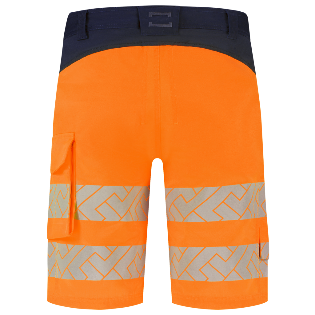 Werkbroek Functional Stretch High Vis Redefined Kort - Fluor Orange Ink 3
