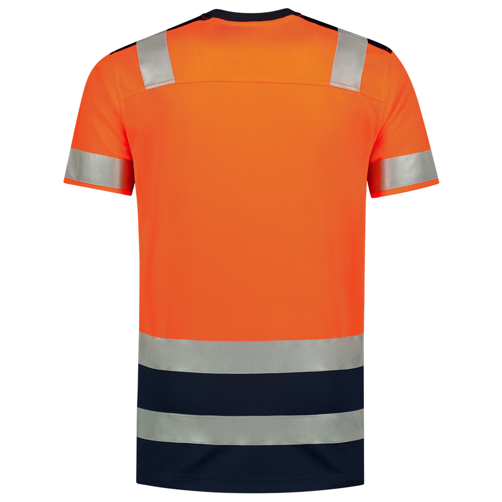 T-shirt High Vis Bicolor - Fluor Orange Ink 3