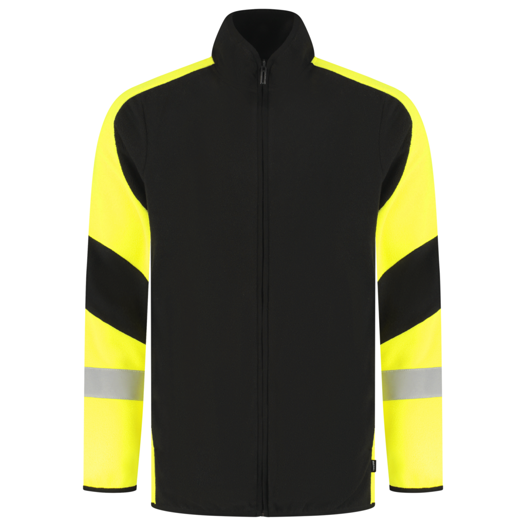 Fleecejack Reflective Redefined - Black Fluor Yellow 2
