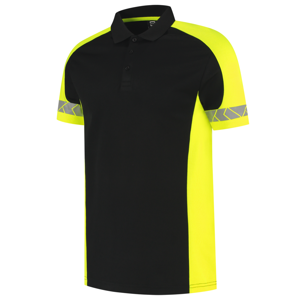Poloshirt Reflective Redefined - Black Fluor Yellow 1