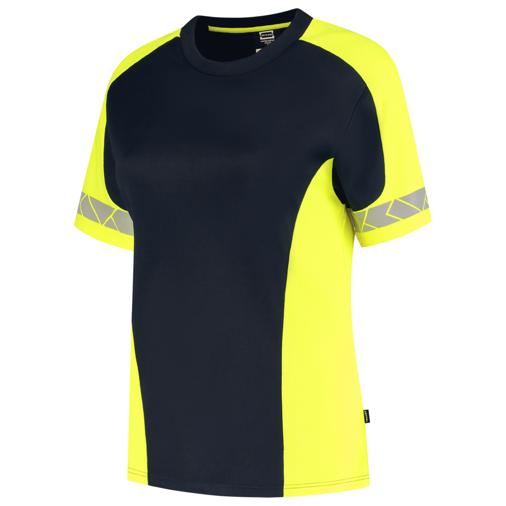 T-shirt Reflective Redefined Dames - Ink Fluor Yellow