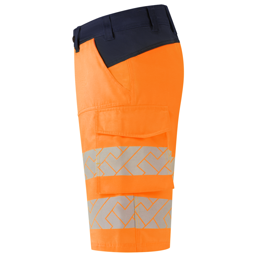 Werkbroek Functional Stretch High Vis Redefined Kort - Fluor Orange Ink 4