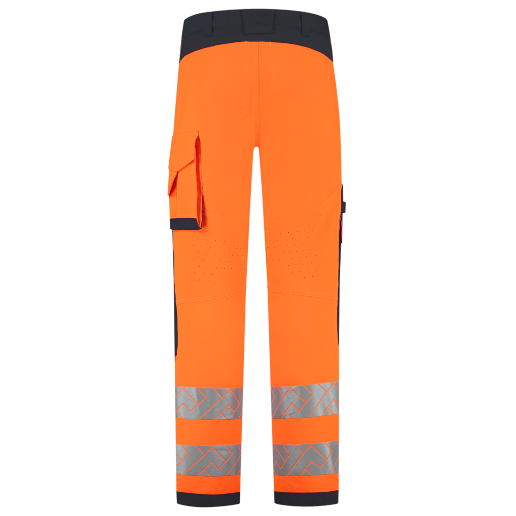 Werkbroek 4-Way Stretch High Vis Redefined Knieversterking - Fluor Orange Ink 3