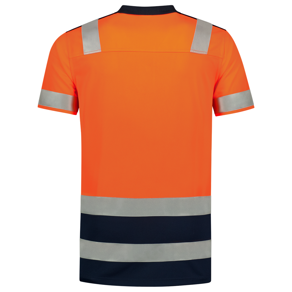 Poloshirt High Vis Bicolor - Fluor Orange Ink 3