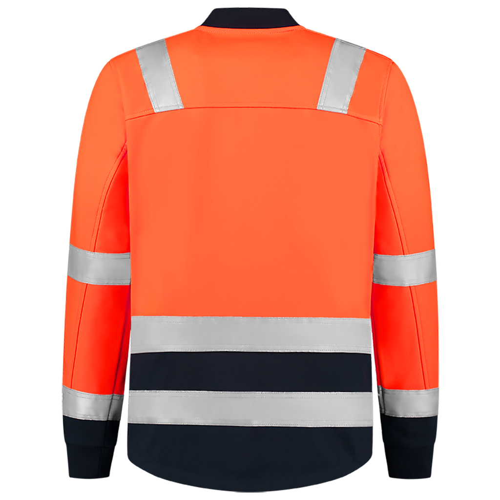 Softshell High Vis Bicolor - Fluor Orange Ink 3