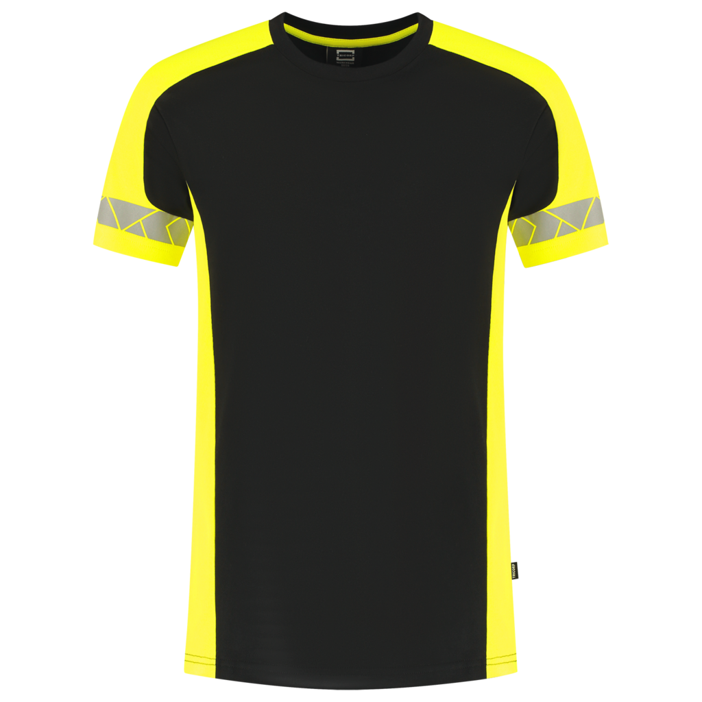 T-shirt Reflective Redefined - Black Fluor Yellow 2