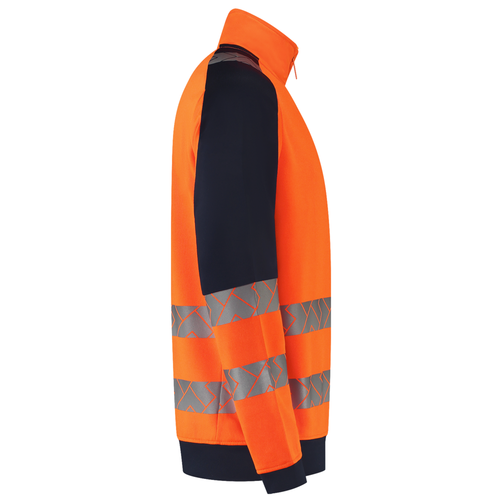 Zip Sweater High Vis Redefined Industrieel Wasbaar - FluororangeInk 5