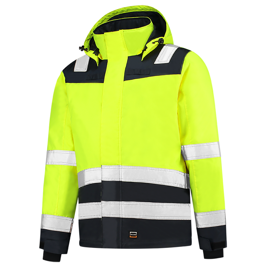 Midi Parka High Vis Bicolor - Fluor Yellow Ink