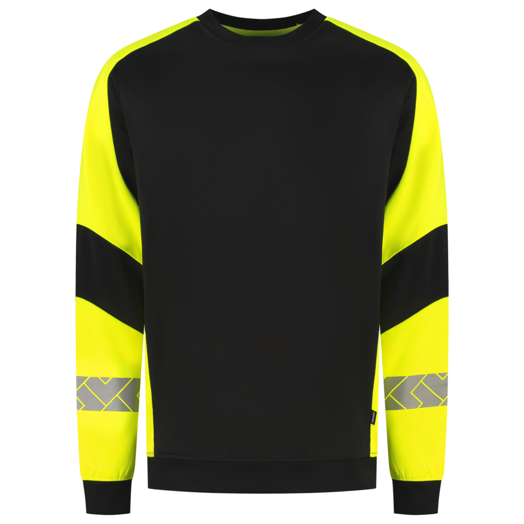 Sweater Reflective Redefined - Black Fluor Yellow 2