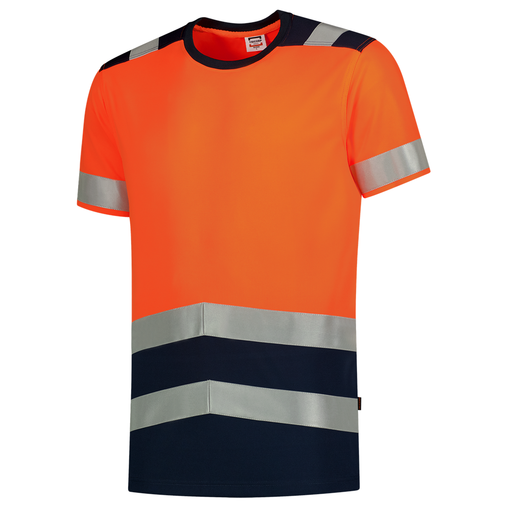 T-shirt High Vis Bicolor - Fluor Orange Ink