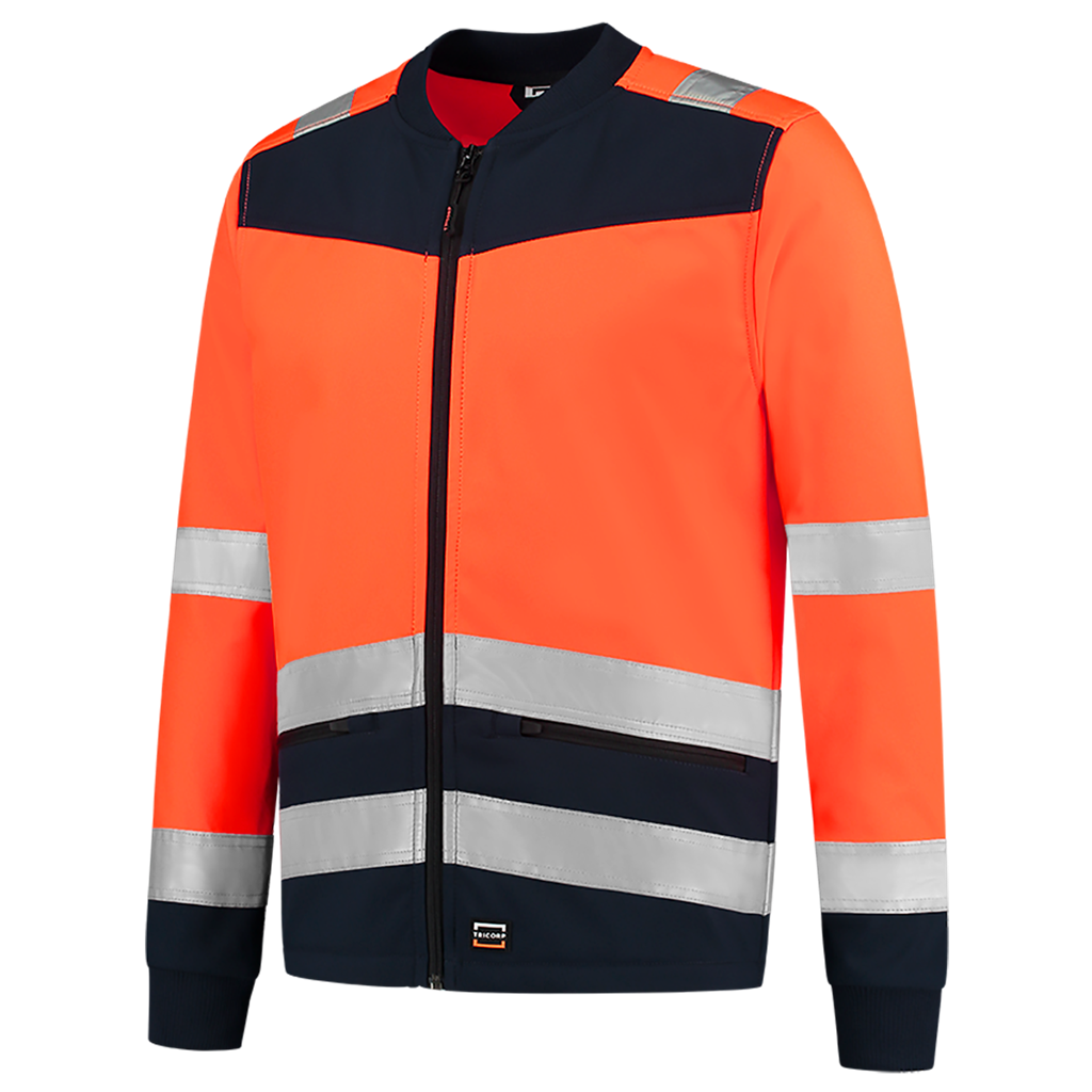 Softshell High Vis Bicolor - Fluor Orange Ink