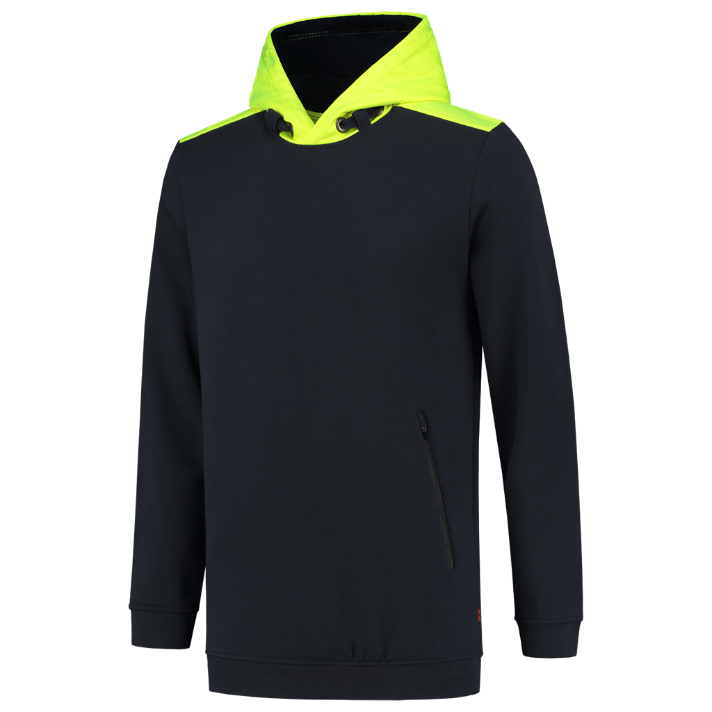 Sweater High Vis Capuchon - Ink Fluor Yellow