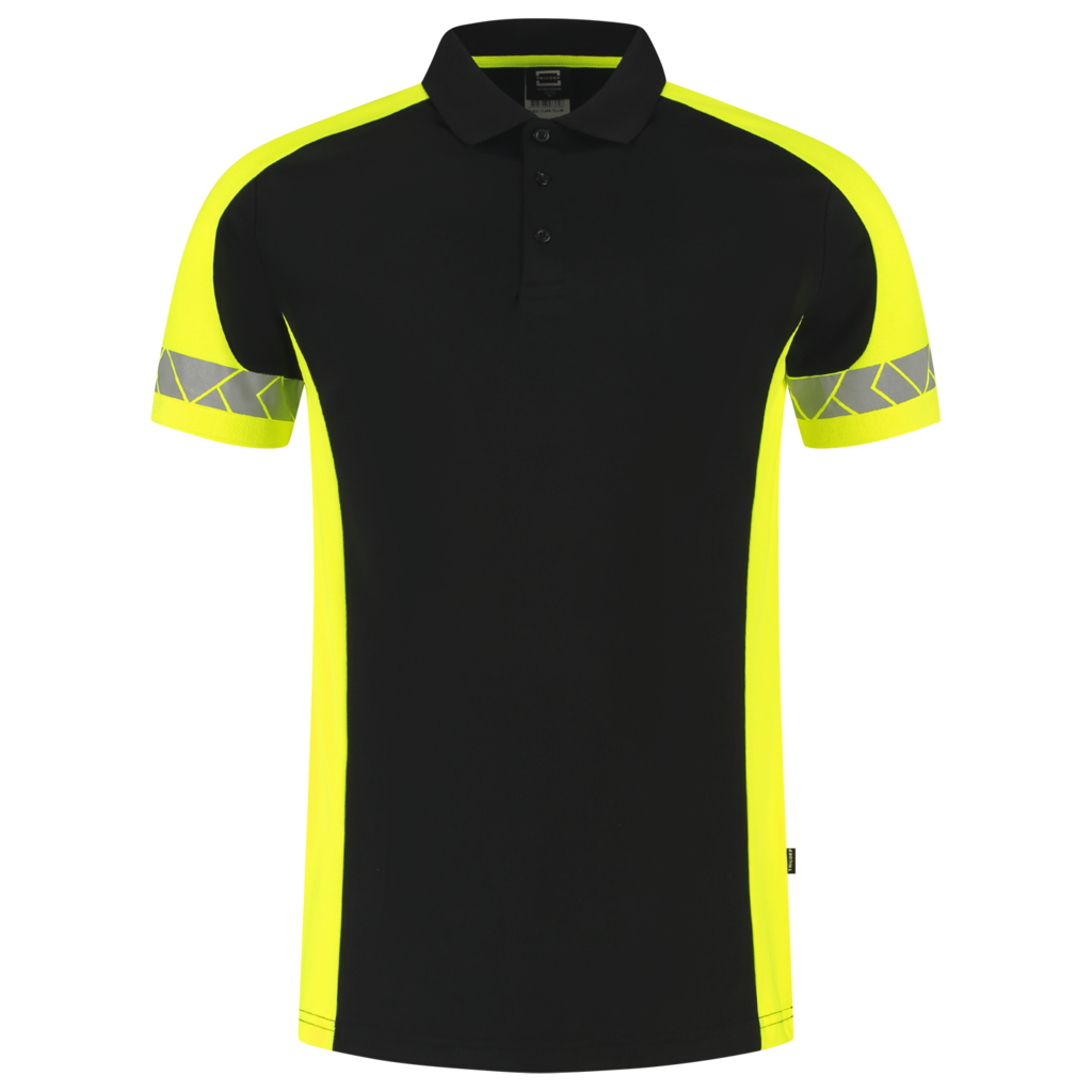 Poloshirt Reflective Redefined - Black Fluor Yellow 2