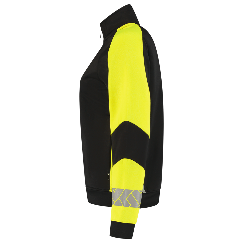 Sweatvest Reflective Redefined Dames - Black Fluor Yellow 4