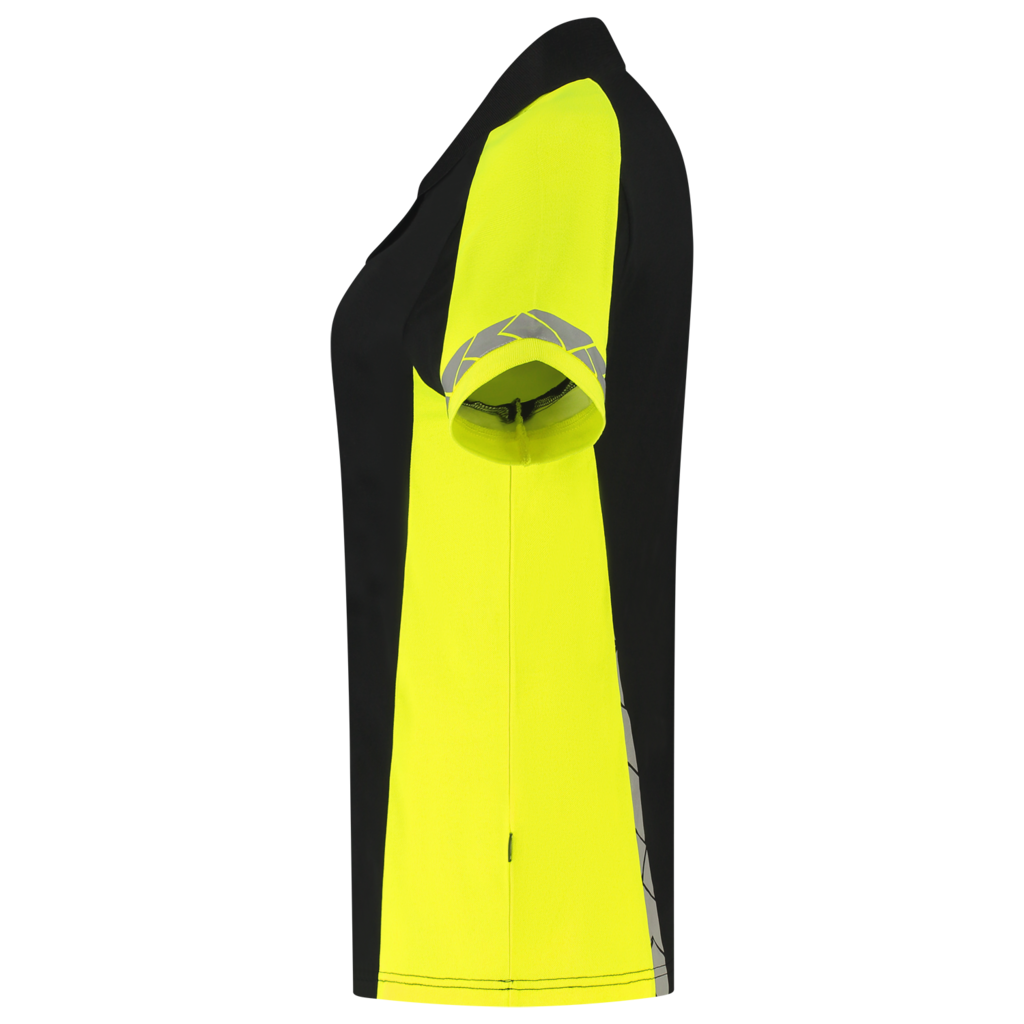Poloshirt Reflective Redefined Dames - Black Fluor Yellow 4