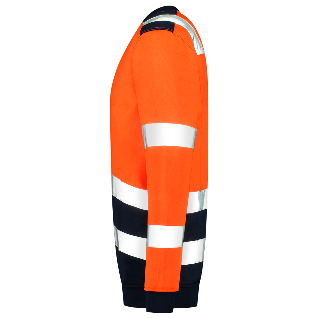 Sweater High Vis Bicolor - Fluor Orange Ink 4