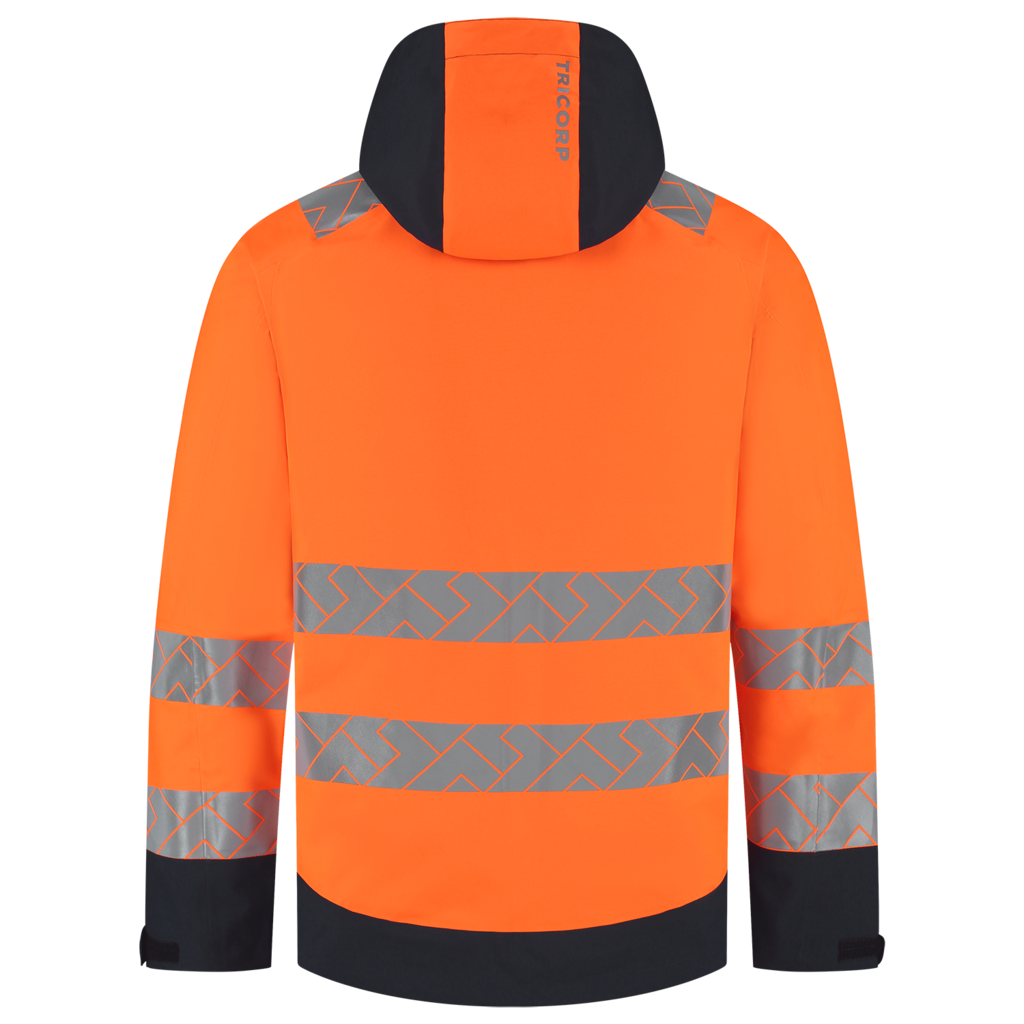 Regenjas Techshell High Vis Redefined - FluororangeInk 3