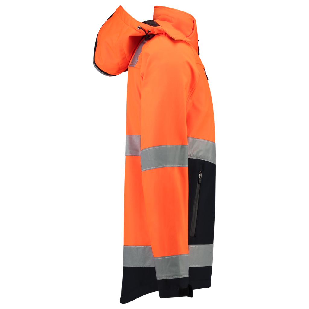 Softshell ISO20471 Bicolor - Fluor Orange Navy 5