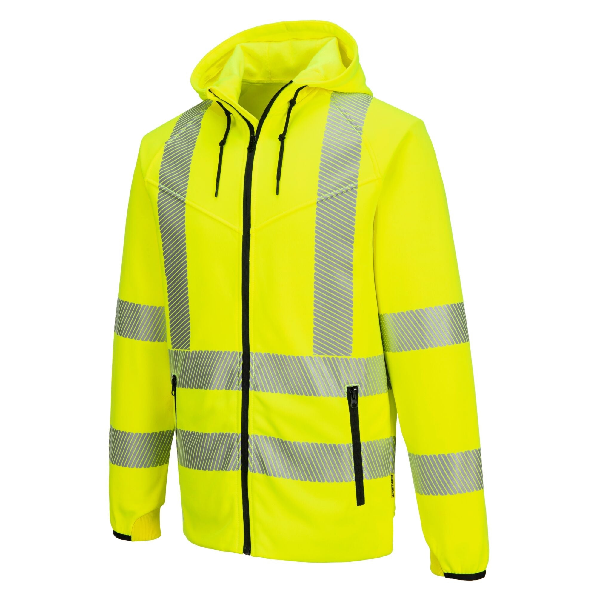 KX3 Sport Hi-Vis Hoodie met rits - Geel - opname 2