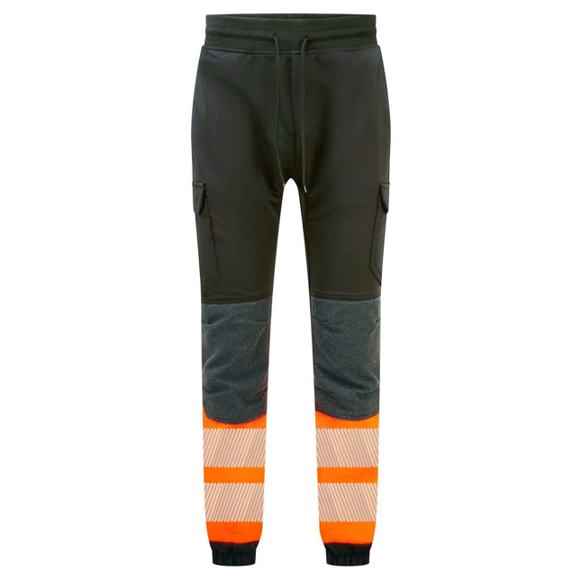 PW3 Hi-Vis Flexi Klasse 1 Jogging Broek - Zwart/Oranje