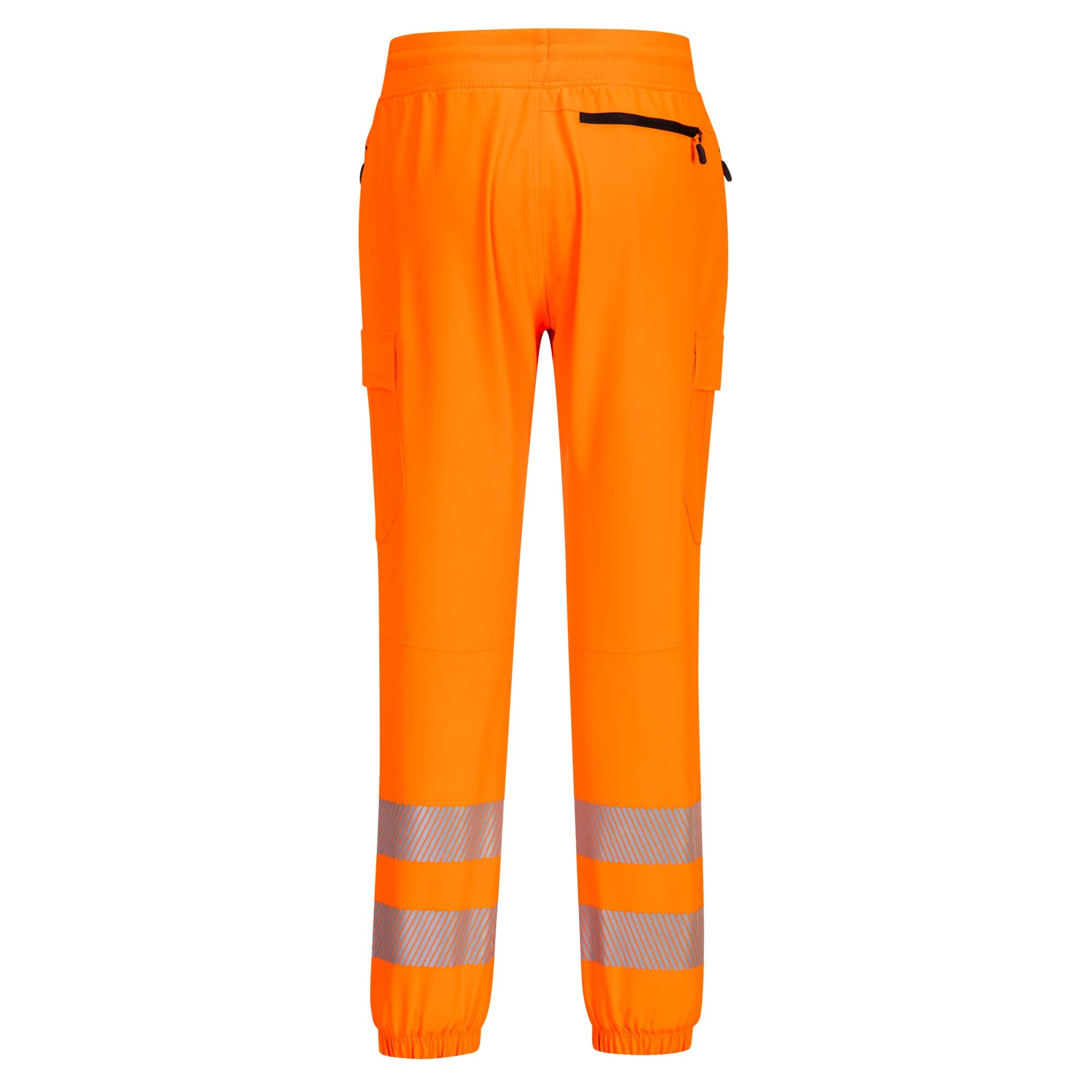 PW3 Hi-Vis Flexi Jogger - Oranje/Zwart - achterkant