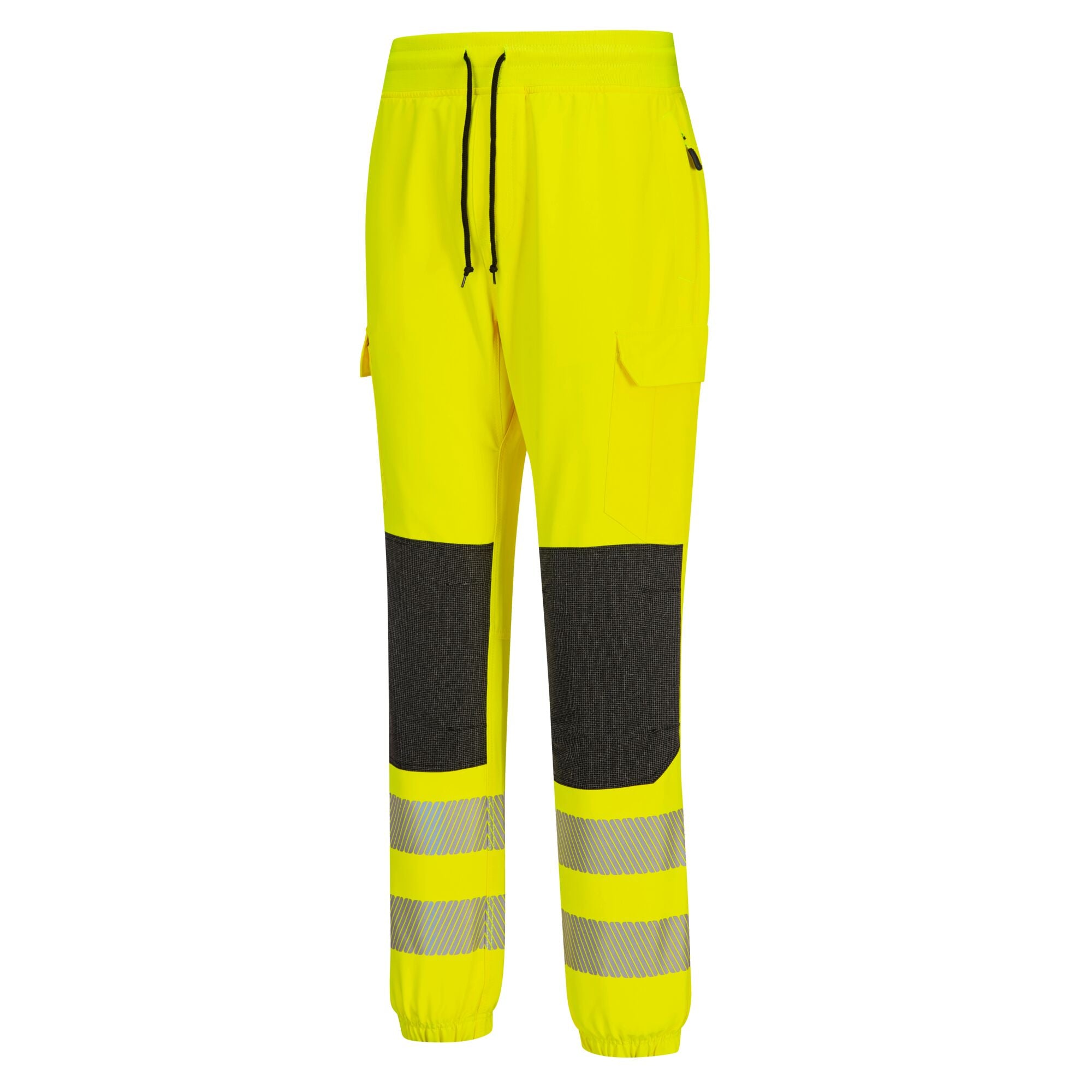 PW3 Hi-Vis Flexi Jogger - Geel/Zwart - opname 2