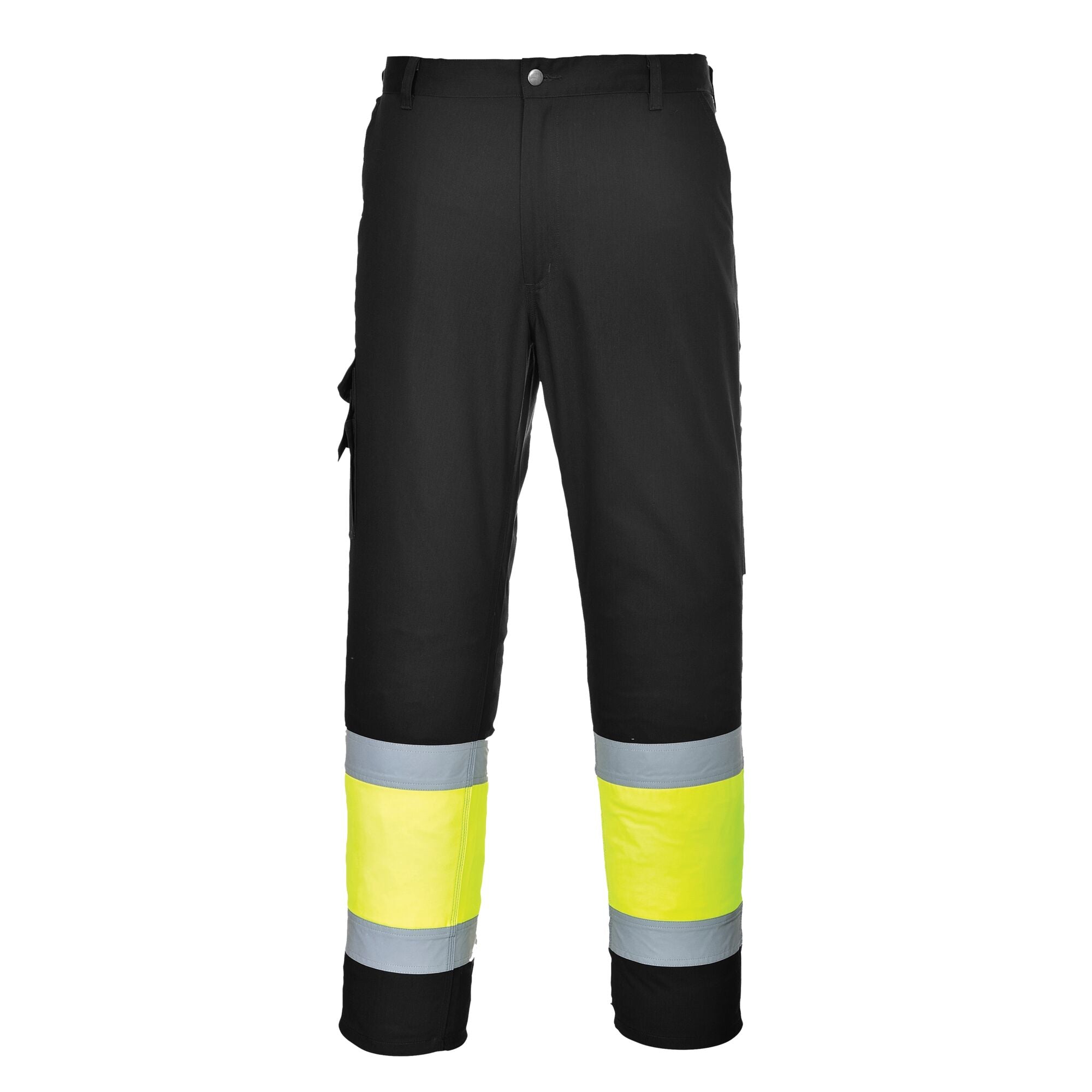 Hi-Vis lichtgewicht Tweekleuren Combat Broek - Geel/Zwart