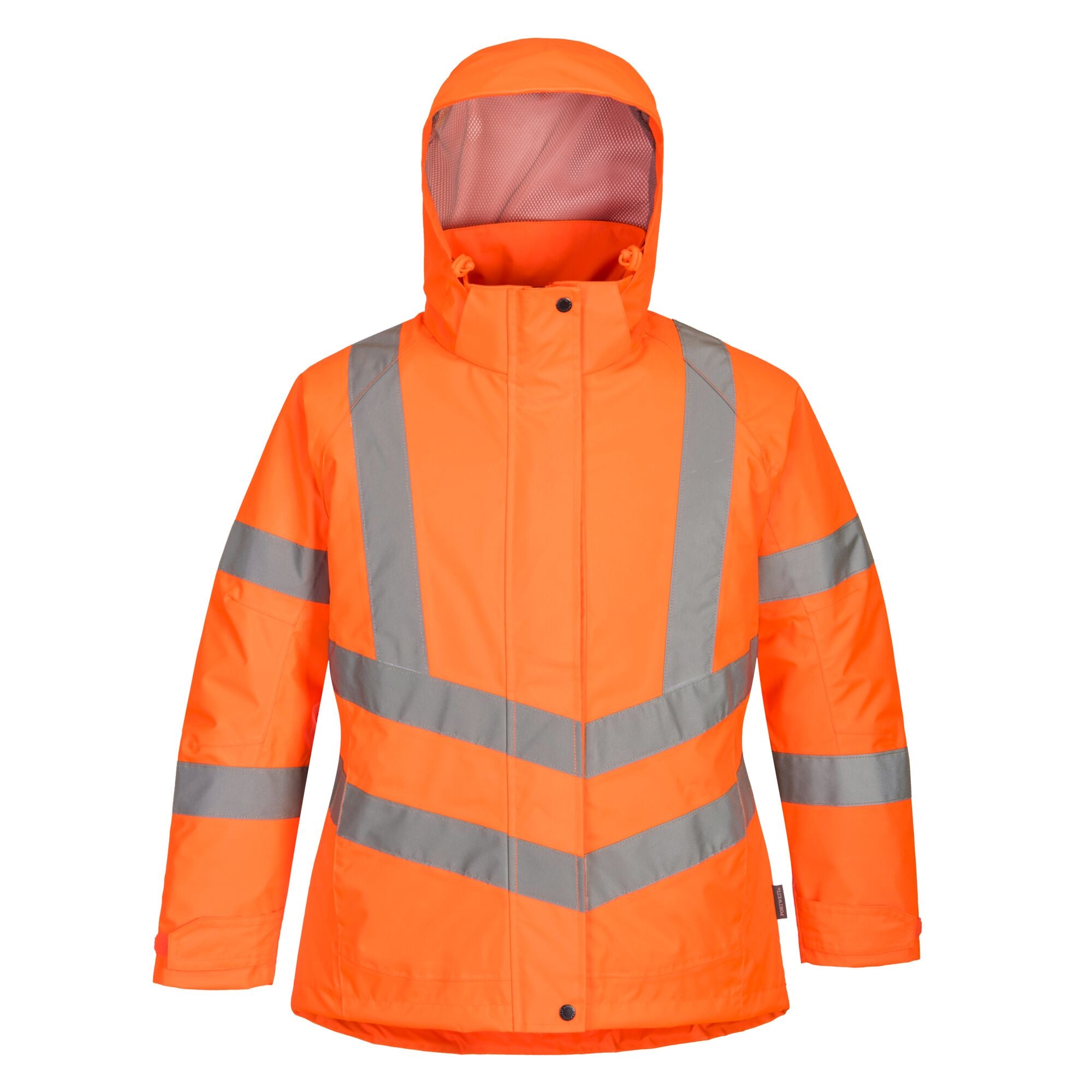 Dames Hi-Vis Winterjack - Oranje - opname 2