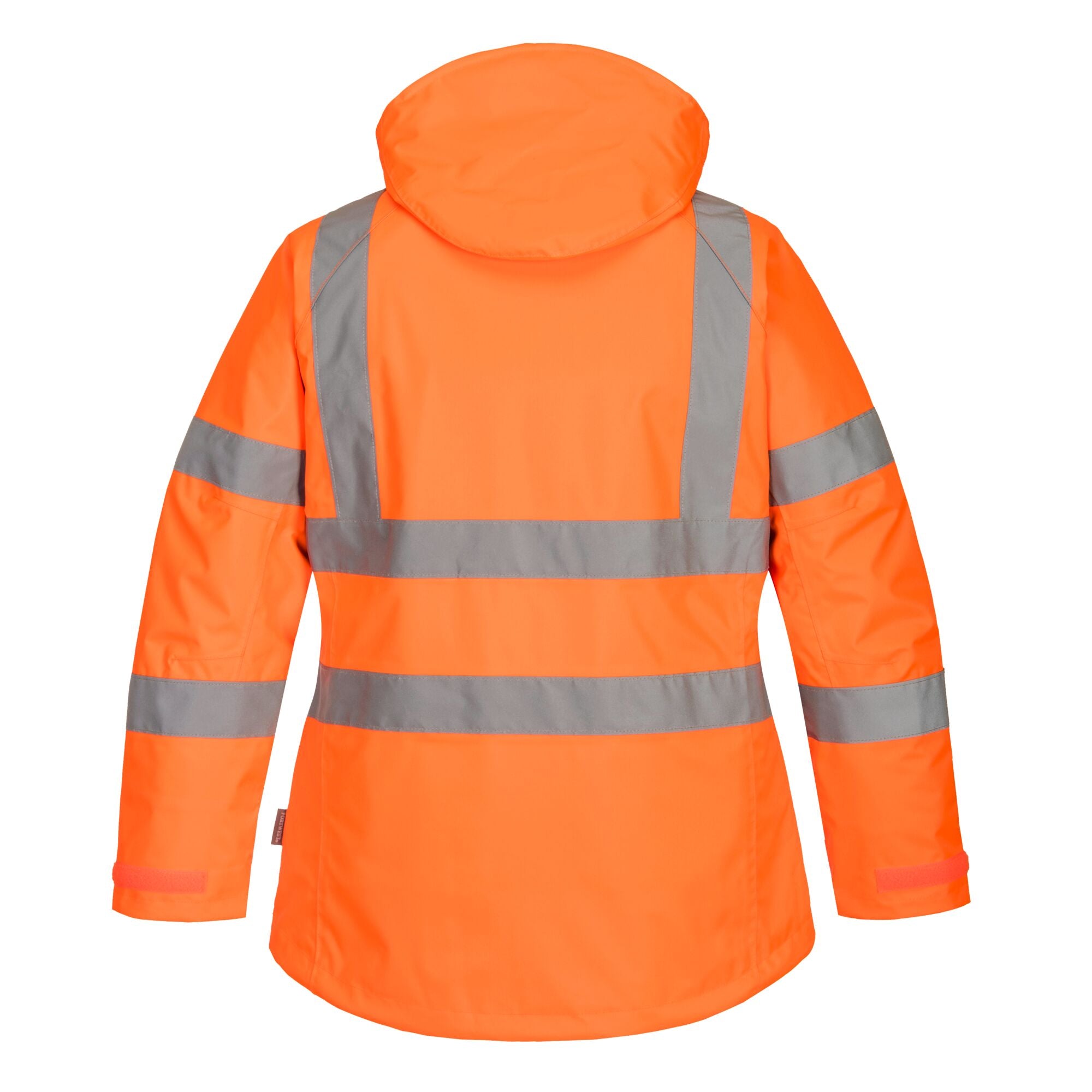 Dames Hi-Vis Winterjack - Oranje - achterkant