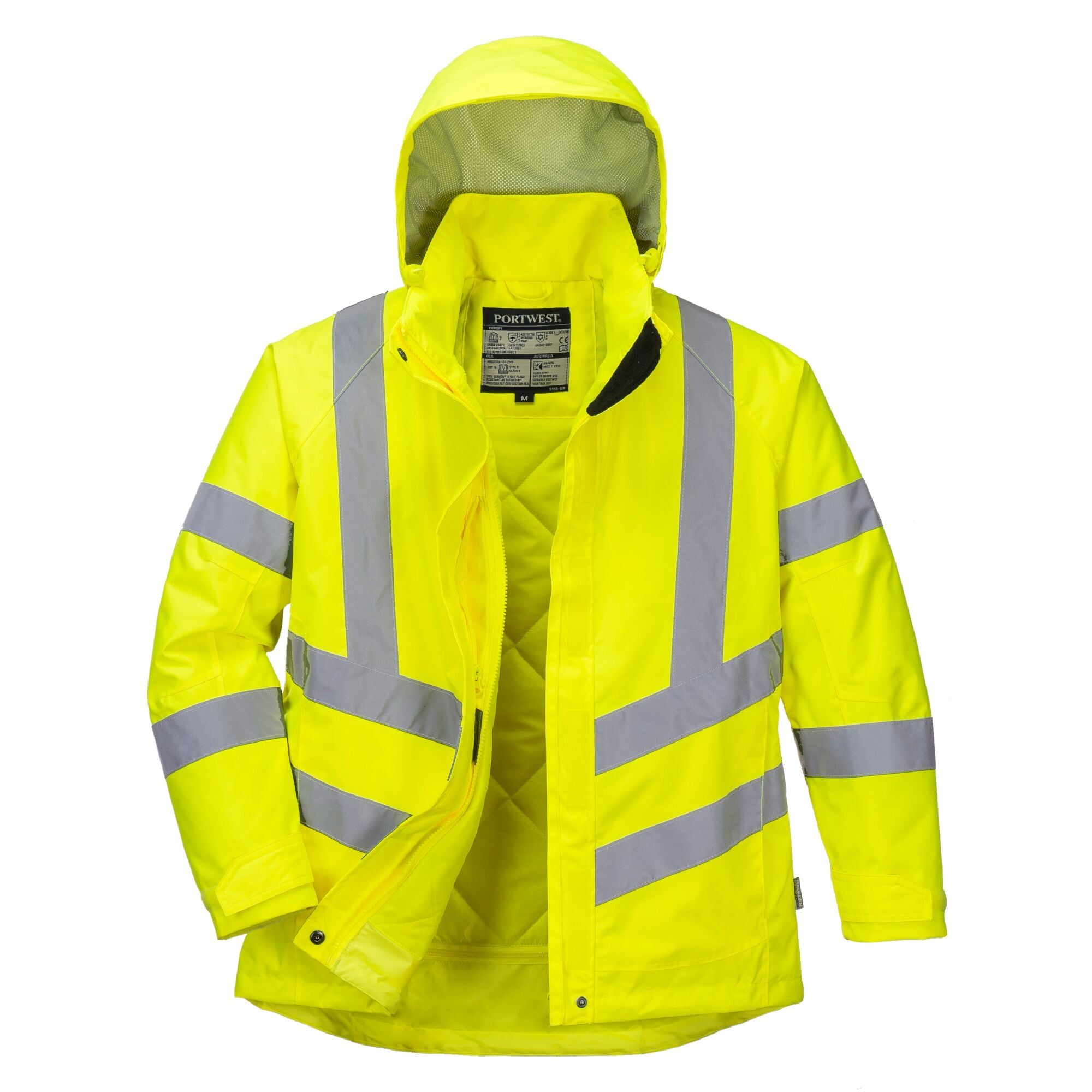 Dames Hi-Vis Winterjack - Geel