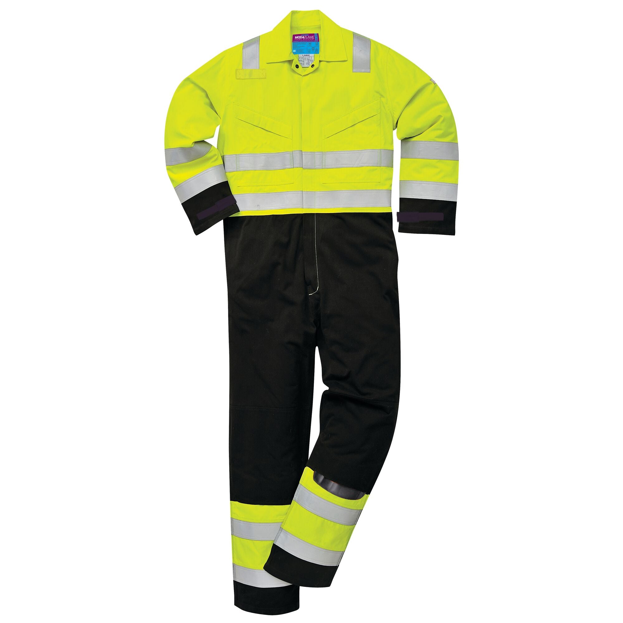 Hi-Vis Modaflame - Geel/Marine - opname 2