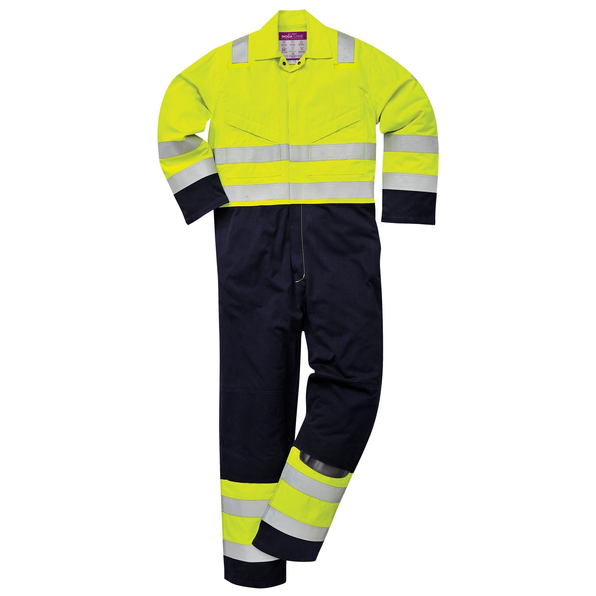 Hi-Vis Modaflame - Geel/Marine - opname 3