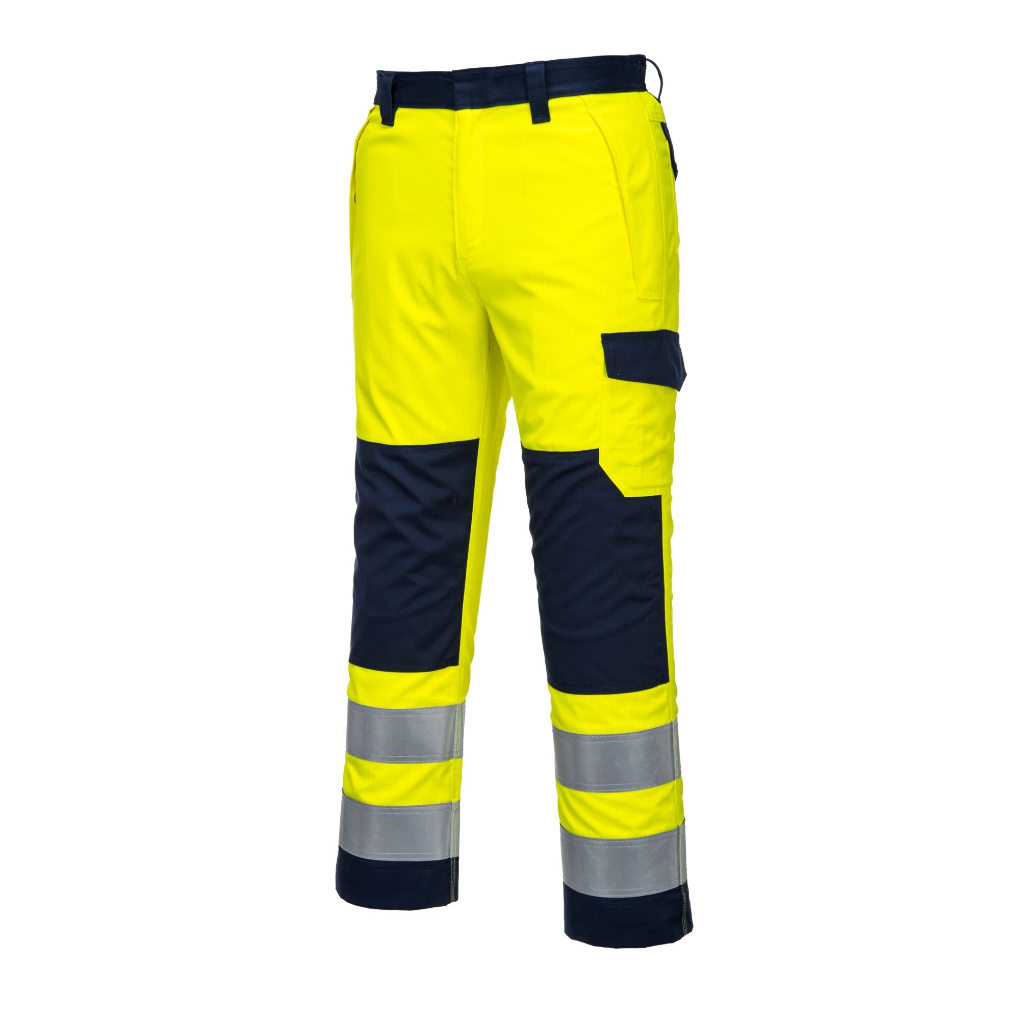 Hi-Vis Modaflame Broek MV46 - Geel/Marine - opname 2
